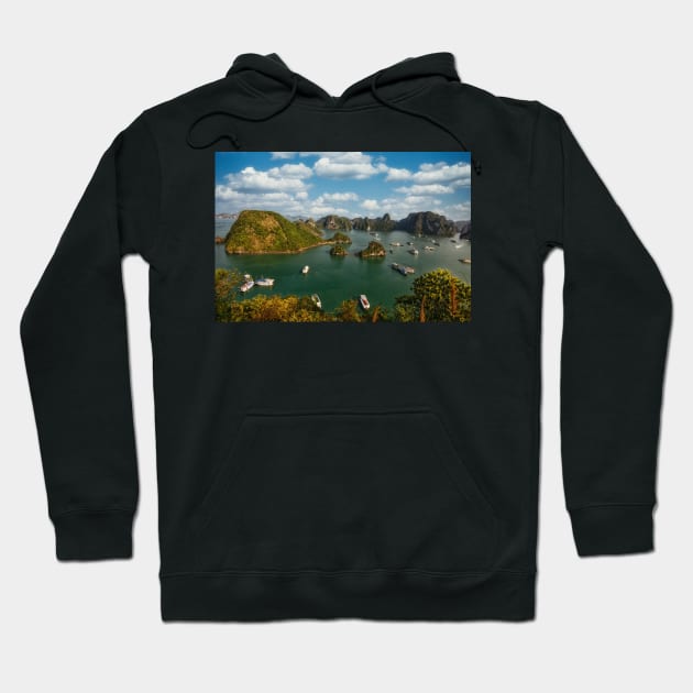 Ha Long Bay near Hanoi in Vietnam Hoodie by Offiinhoki